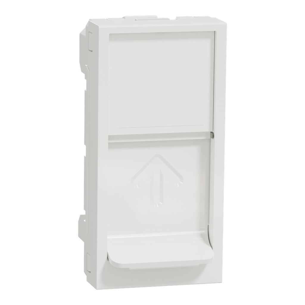 Unica - prise pour 1 RJ45 Keystone/Systimax - 1 mod - Blanc - méca seul
