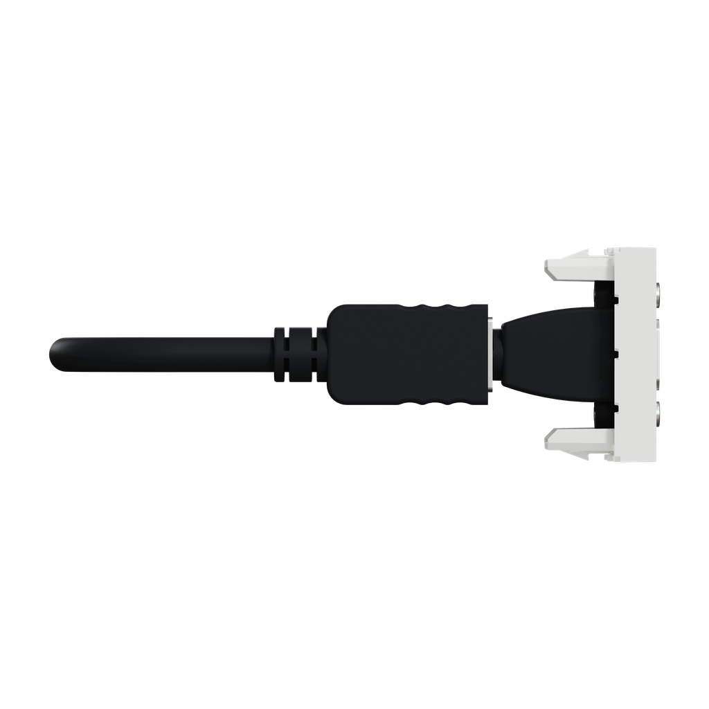 Unica - prise HDMI préconnectorisée - 1 mod - Blanc - méca seul