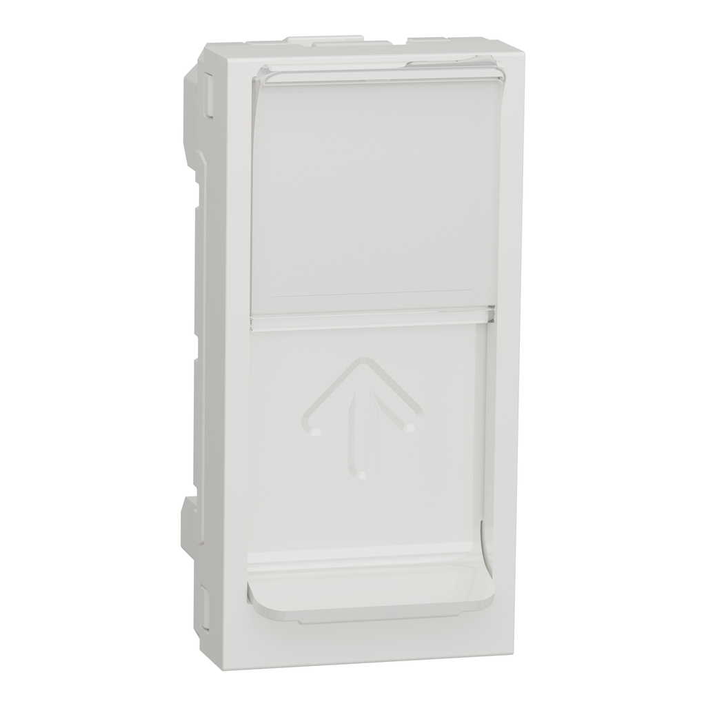 Unica - prise pour 1 RJ45 S-One - 1 mod - Blanc antibactérien - méca seul