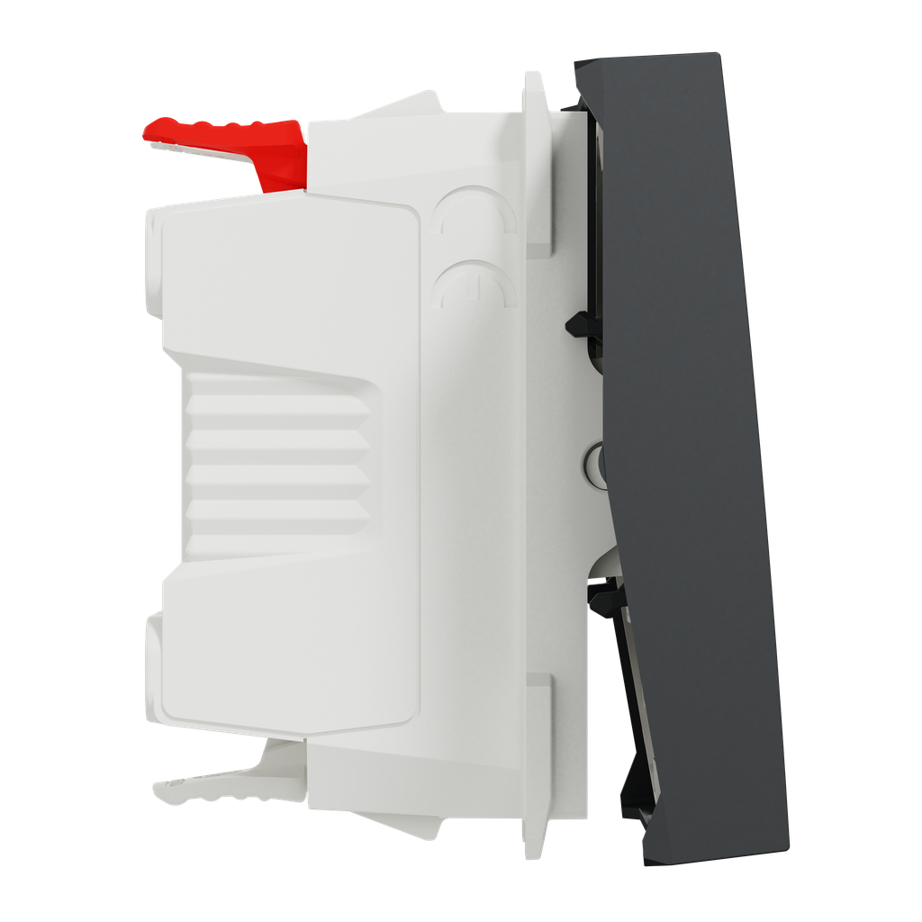 Unica - commande VMC 2 vitesses - 10A - 2 modules - Anthracite - mécanisme seul