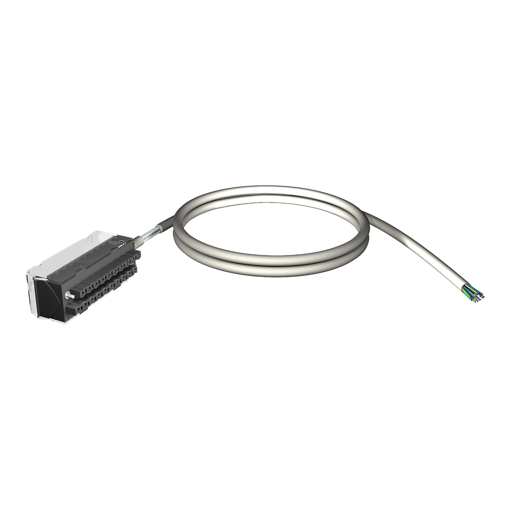 Modicon X80 - cordon - connecteur 40 contacts - fils volants 1 extrémité - 3m
