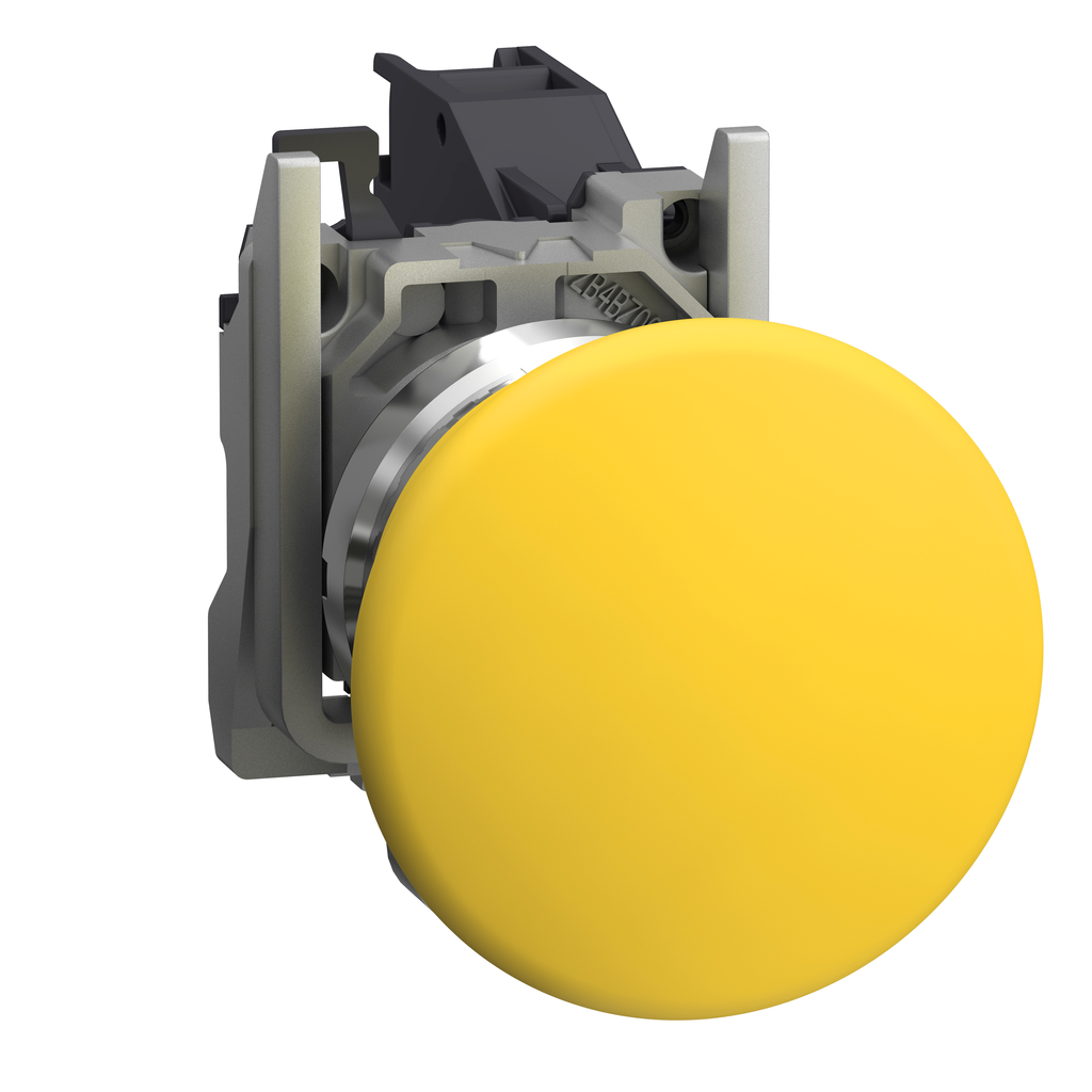 Harmony XB4 - bouton poussoir impuls Atx gaz - coup poing Ø40 - jaune - 1F - vis