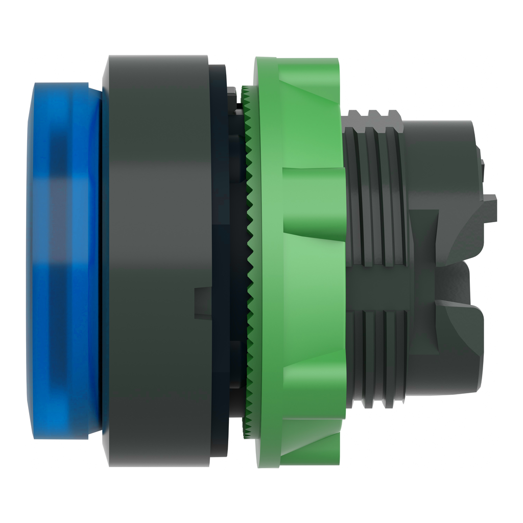 Harmony XB5 - tête bouton poussoir lumineux DEL - Ø22 - dépassant - bleu