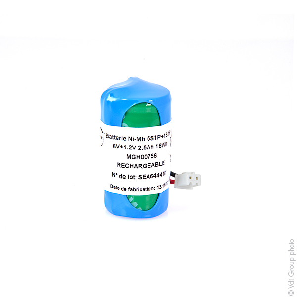 Pack(s) Batterie eclairage secours 5x SC HT 5S1P ST4 6V 2,5Ah + 1x SC HT 1S1P 1,