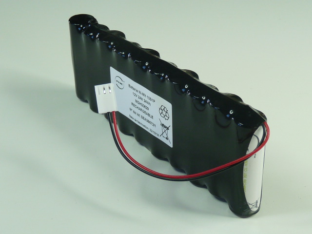 Pack(s) Batterie Nimh 10x AA ST1 10S1P 12V 2Ah MOLEX