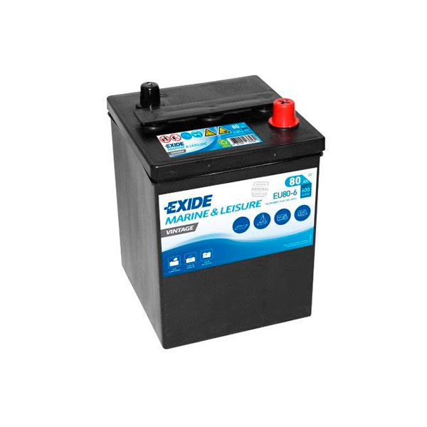 Batterie(s) Batterie bateau EXIDE Vintage EU80-6 6V 80Ah