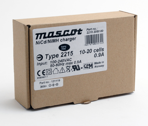 Unité(s) Chargeur NiCd/NiMH 10 à 20 cellules/0.9A 110-230V Mascot 2215