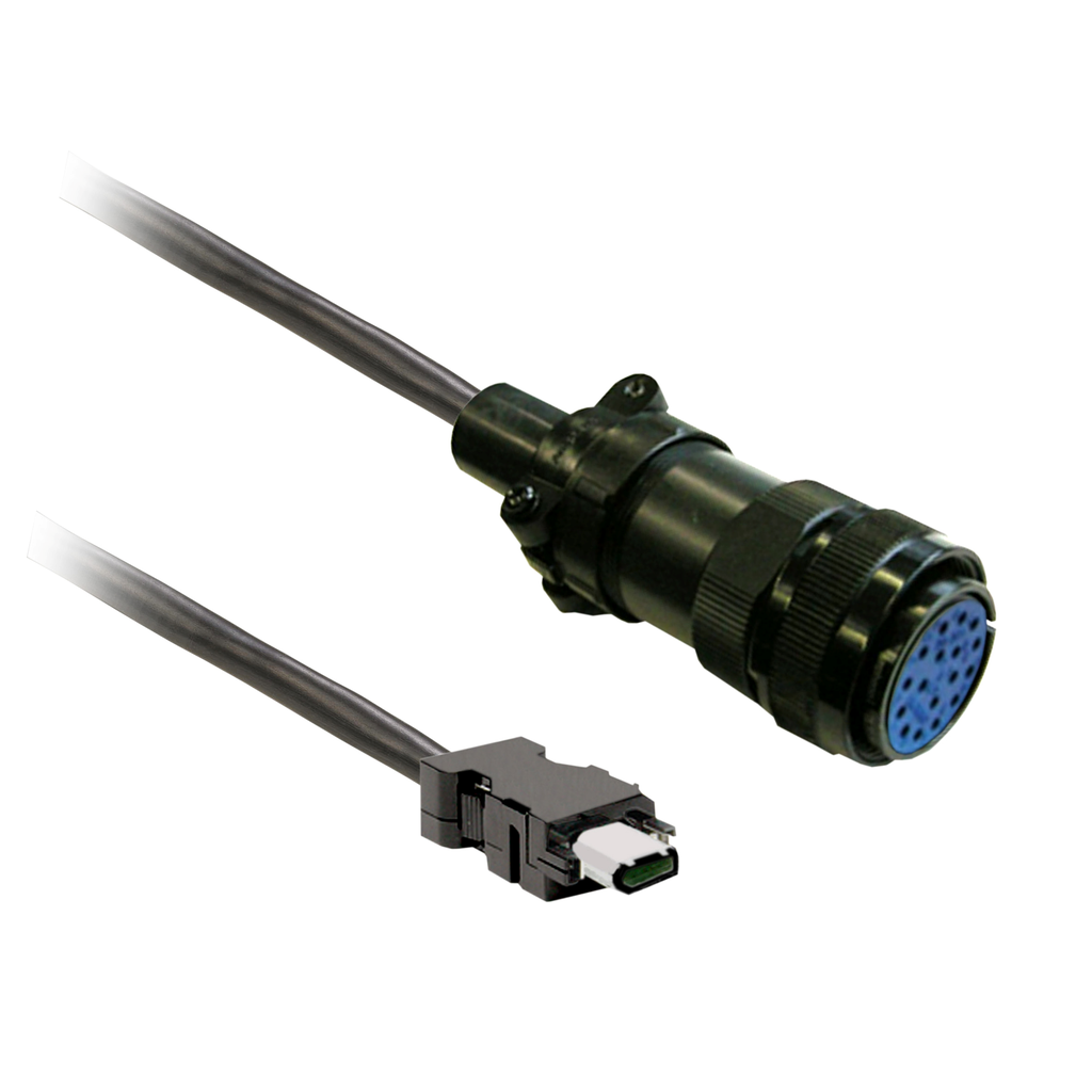 Lexium - Cable codeur 3m blinde, b ch2 conn. mil
