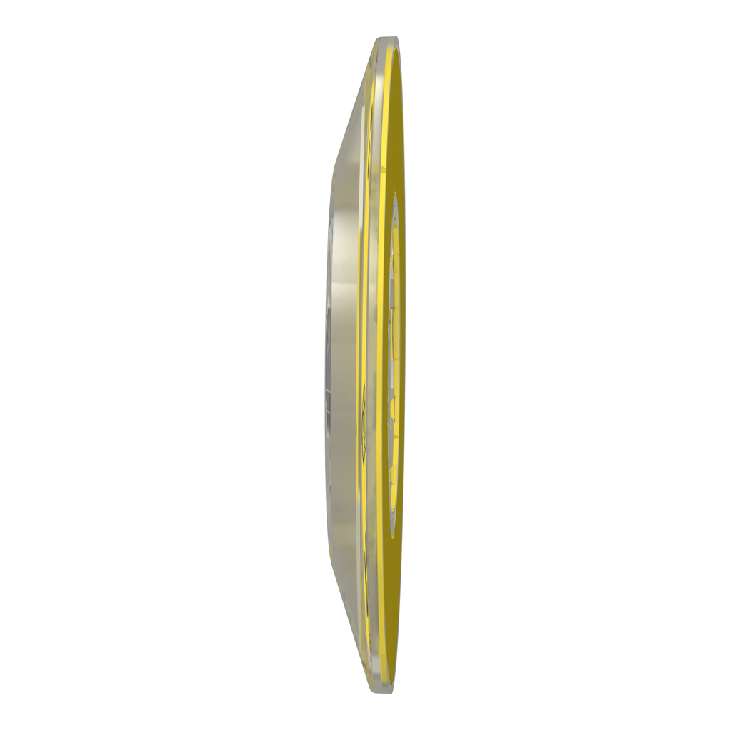 Harmony - étiquette circulaire jaune 3D - Ø60 - Arrêt Urgence