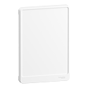 Resi9 - Porte Styl blanche (RAL 9003) pour coffret 2 rangées de 13 modules