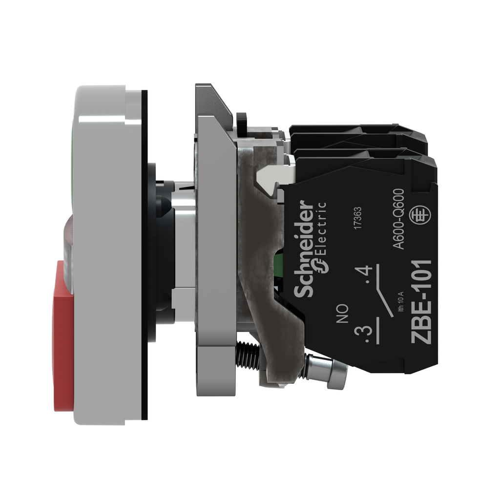 Harmony XB4 - bouton poussoir double touche + voyant blanc - 1F+1O - 110V