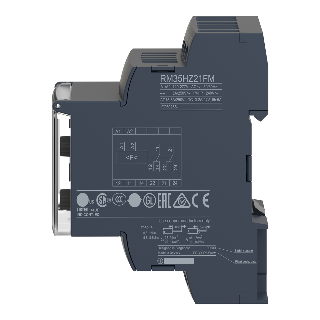 Harmony RM35-HZ - relais de contrôle de la fréquence - plage 40..70 Hz