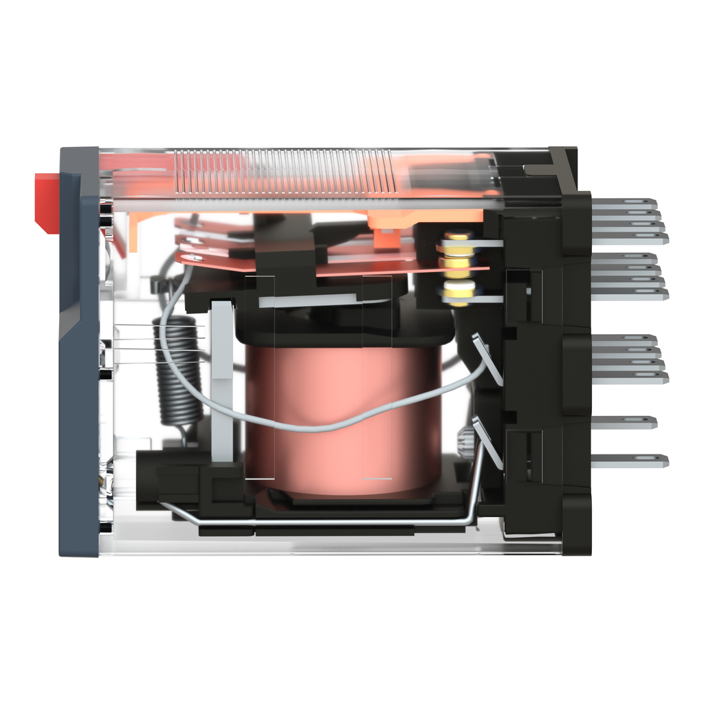Harmony Relay RXM - relais miniature - embrochab - test+DEL - 4OF - 6A - 24VAC