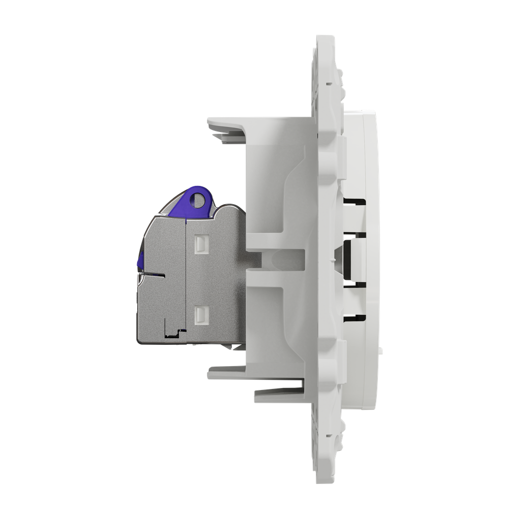 Odace 2011 - prise RJ45 cat. 6a STP - grade 3 TV (+multimédia) - blanc