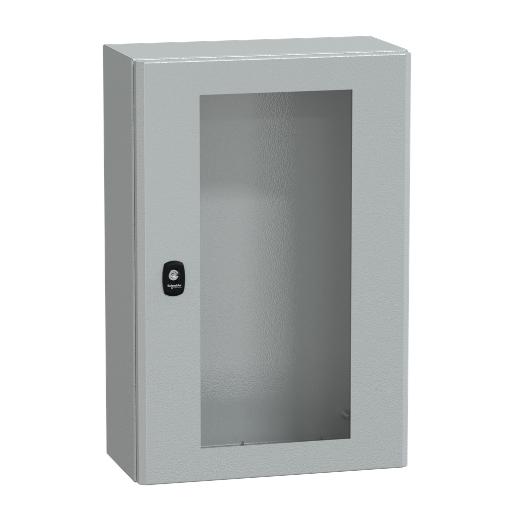 PanelSeT S3D - Enveloppe acier - H600xL400xP200 mm - porte vitrée
