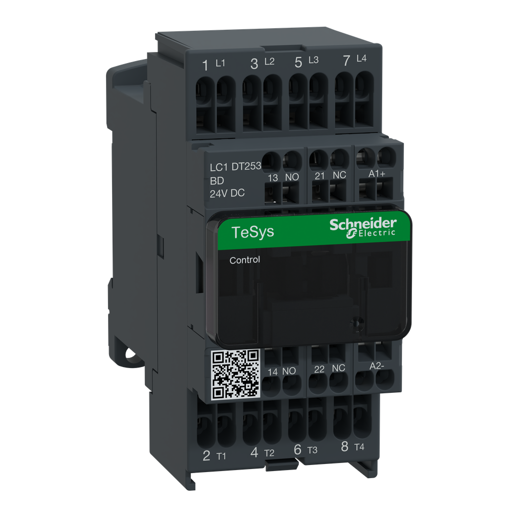 TeSys LC1D - contacteur - 4P - AC-1 440V - 25A - bobine 24Vcc