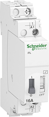 Acti9, iTL télérupteur 16A 1NO 230...240VCA 110VCC 50-60Hz