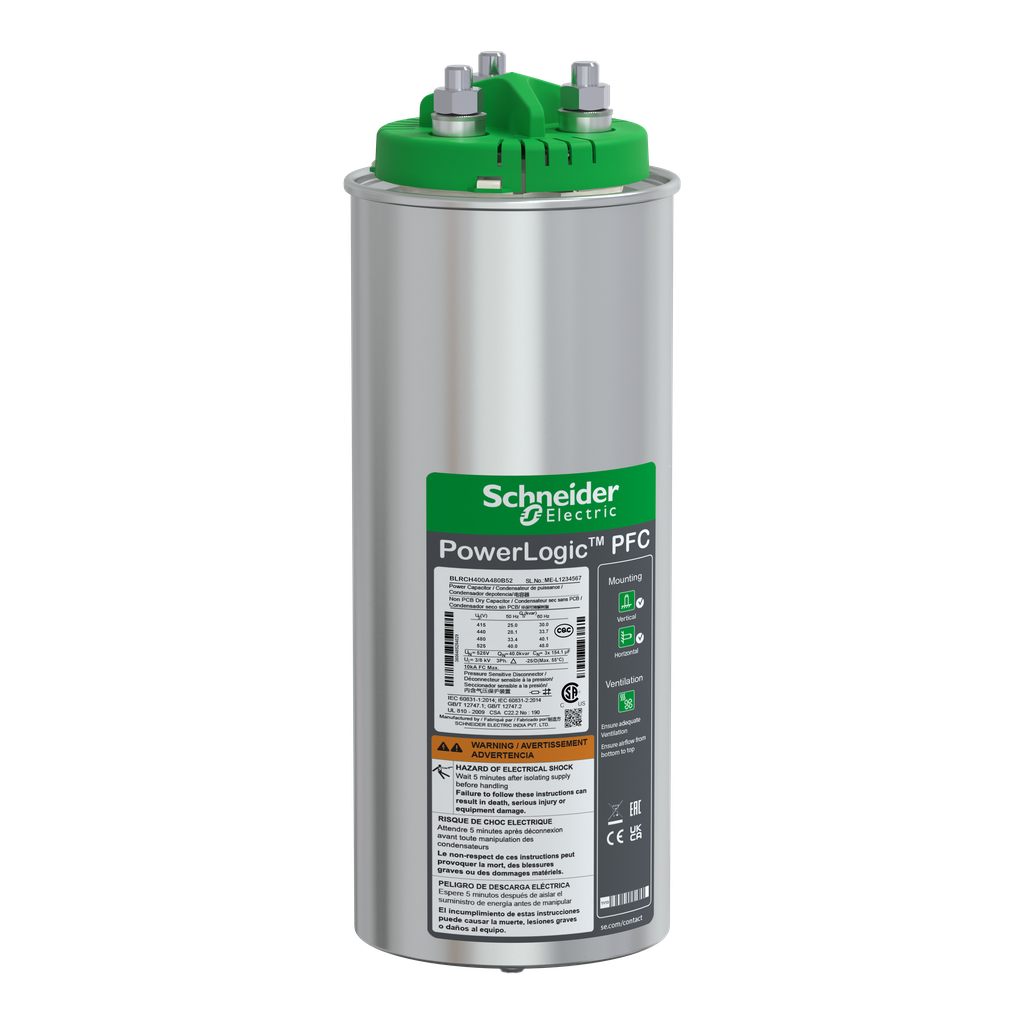 Varplus - Condensateur can hdy 40/4 8kvar 525v