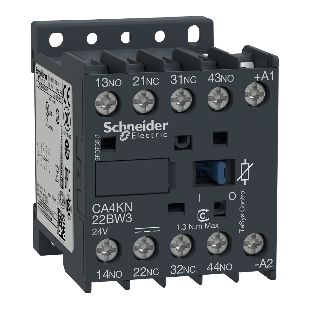 TeSys CA4K - contacteur - 2F+2O - instantané - 10A - 24Vcc