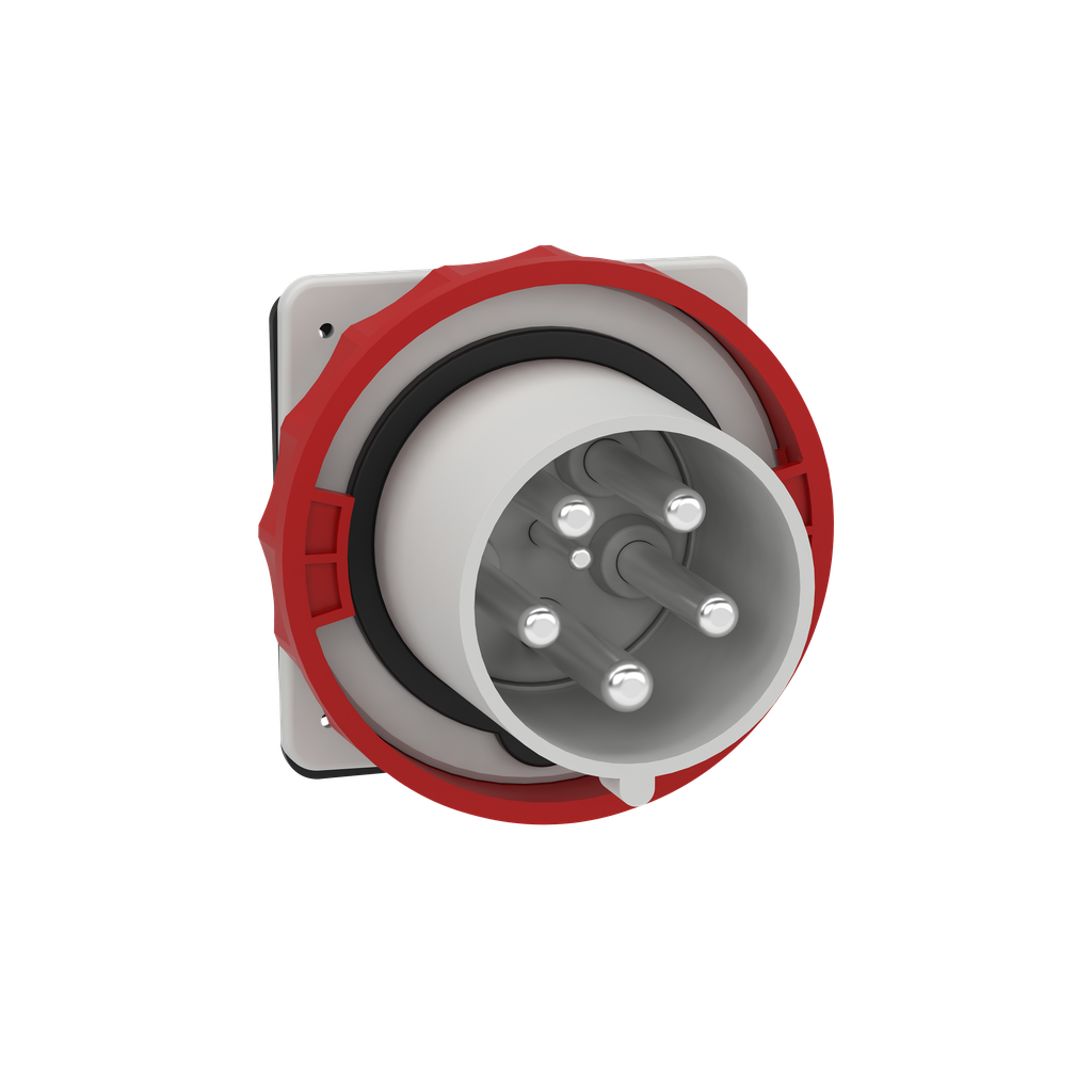 Mureva - socle de connecteur encastré - 125A 3P+N+T - 380-415V - IP67 - 50-60HZ