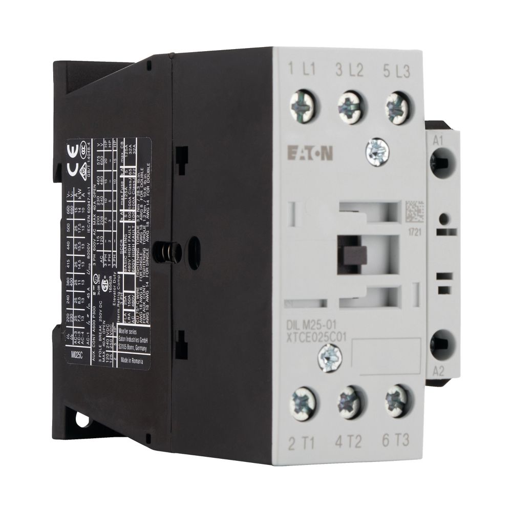 Contacteur de puissance, 3p+1O, 11kW/400V/AC3