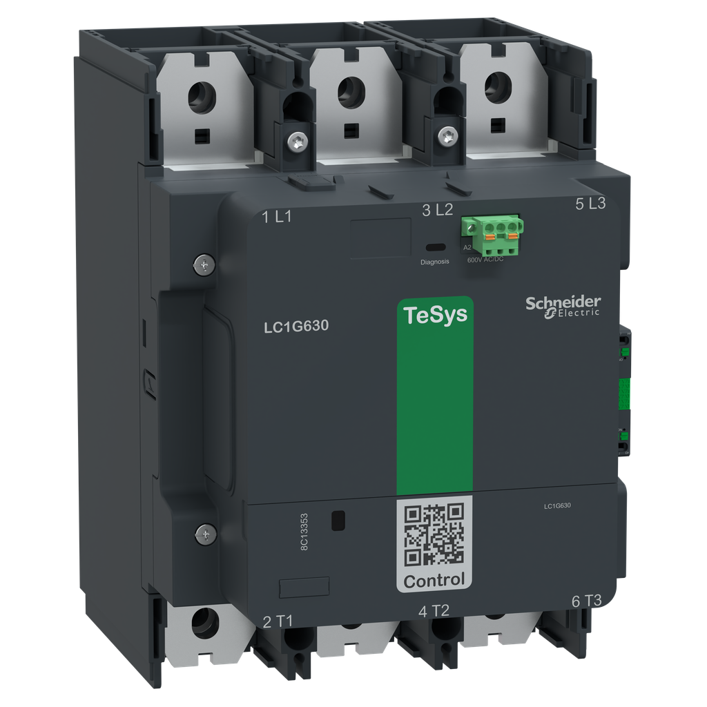 TeSys Giga, 3P(3NO), 630A, bobine AC/DC 600V, Standard
