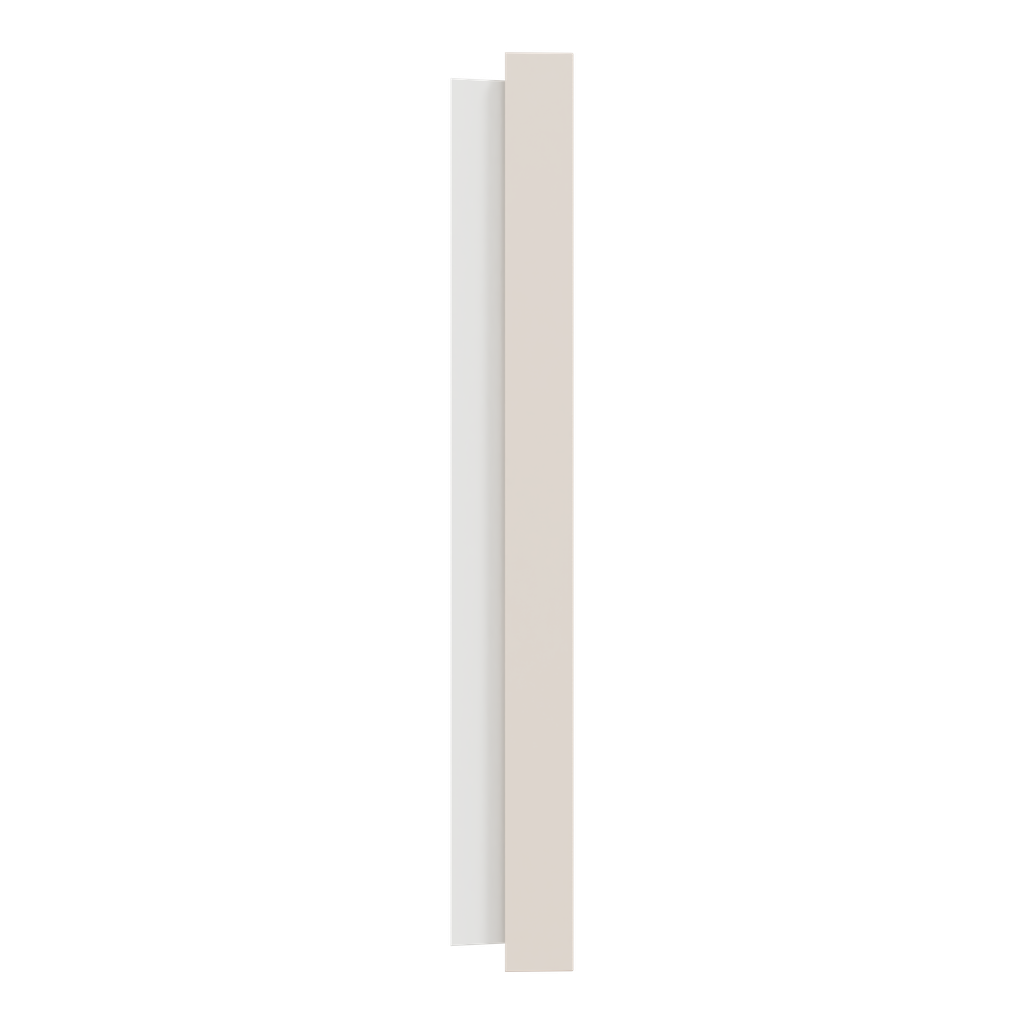 Odace - plaque de finition 3 postes - couleur Beige sable