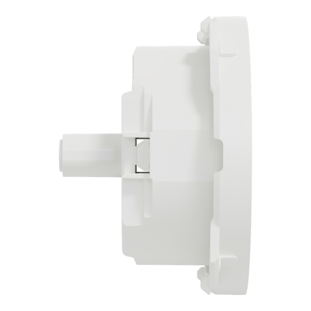 Odace - enjoliveur seul - pour prise affleurante - blanc craie