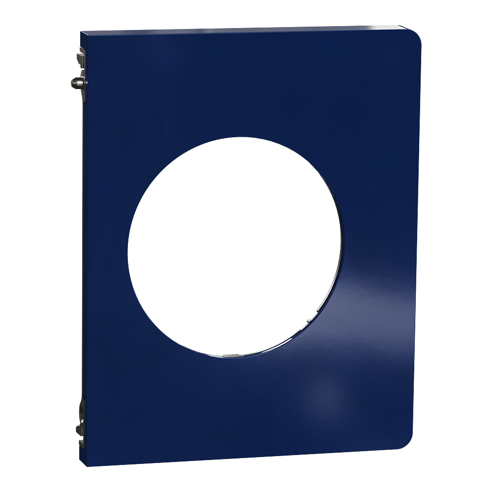 Odace Architecte - plaque de finition latérale - Bleu émaillé