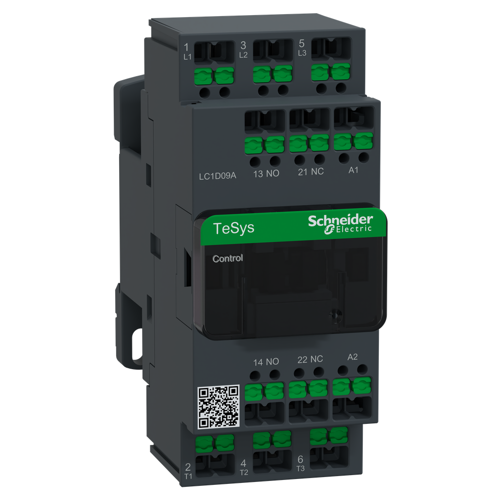 TeSys LC1D - Snap In  - contacteur - 3P - AC-3 440V - 9A - bobine 380Vca