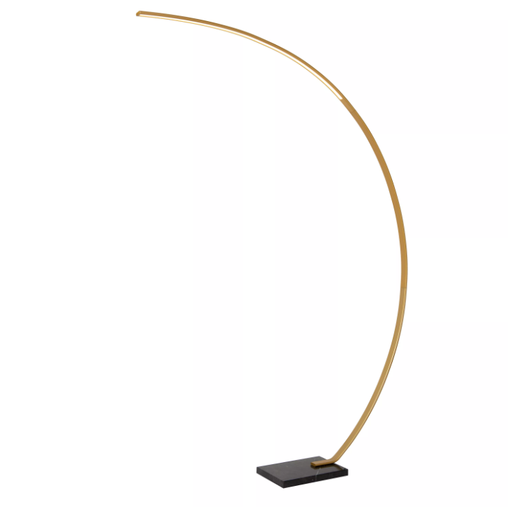 CURVE Lampadaire a.-Or Mat.-LED Dimm.-15W-2700K