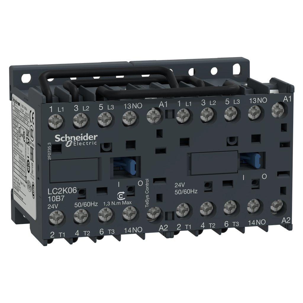 contacteur inverseur TeSys LC2K 3P AC3 440V 6 A bobine 200 à 208 V CA