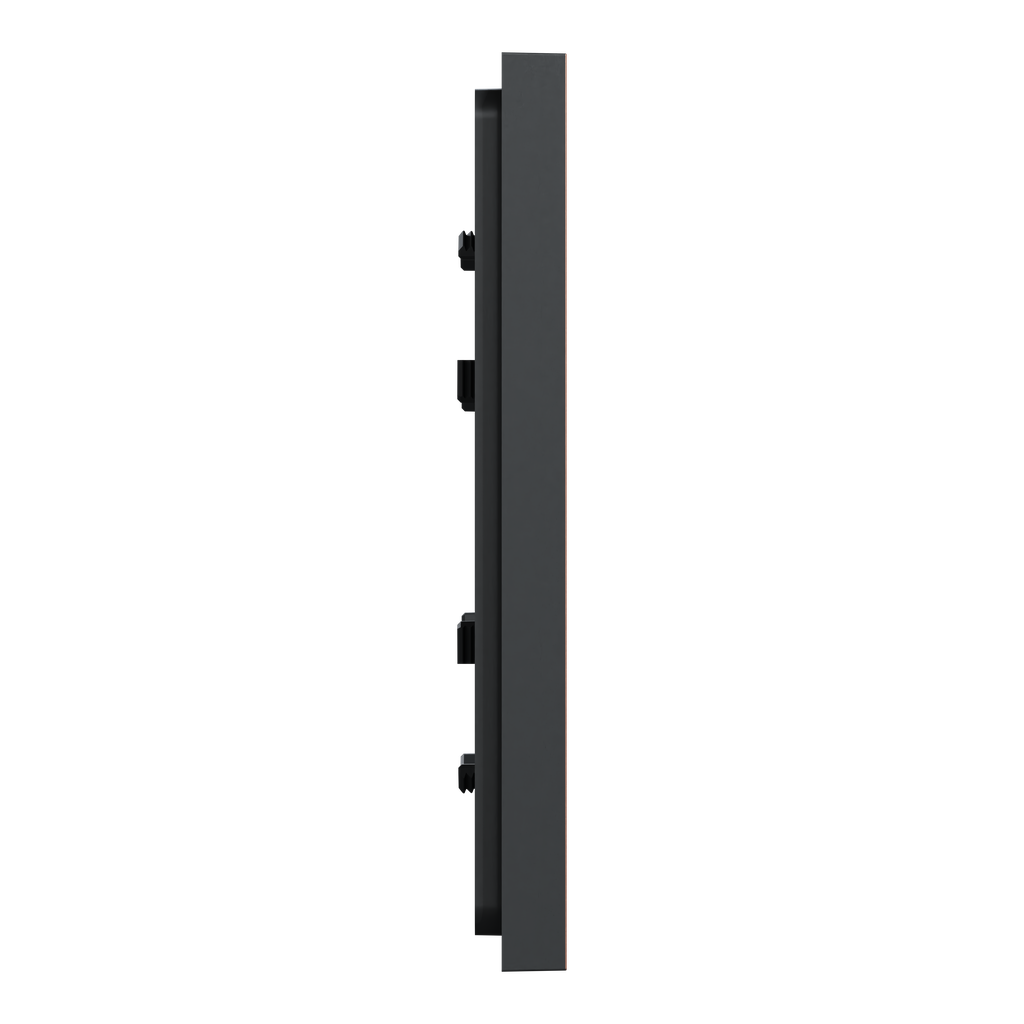 Unica Déco Subtile - Plaque de finition - Anthracite liseré cuivre  - 1P