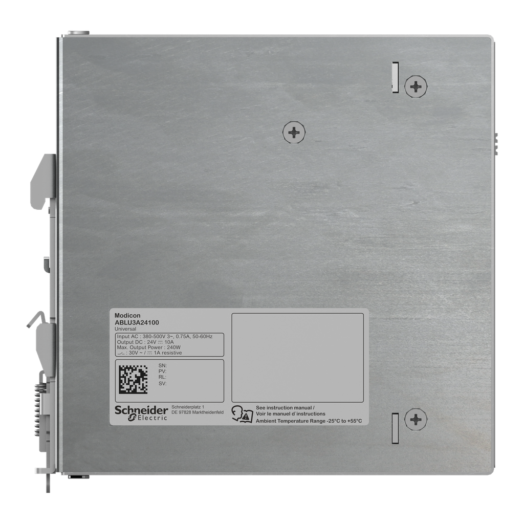 Modicon - Alimentation - Sortie 24 VDC - 10A - 3 Phases - Universelle