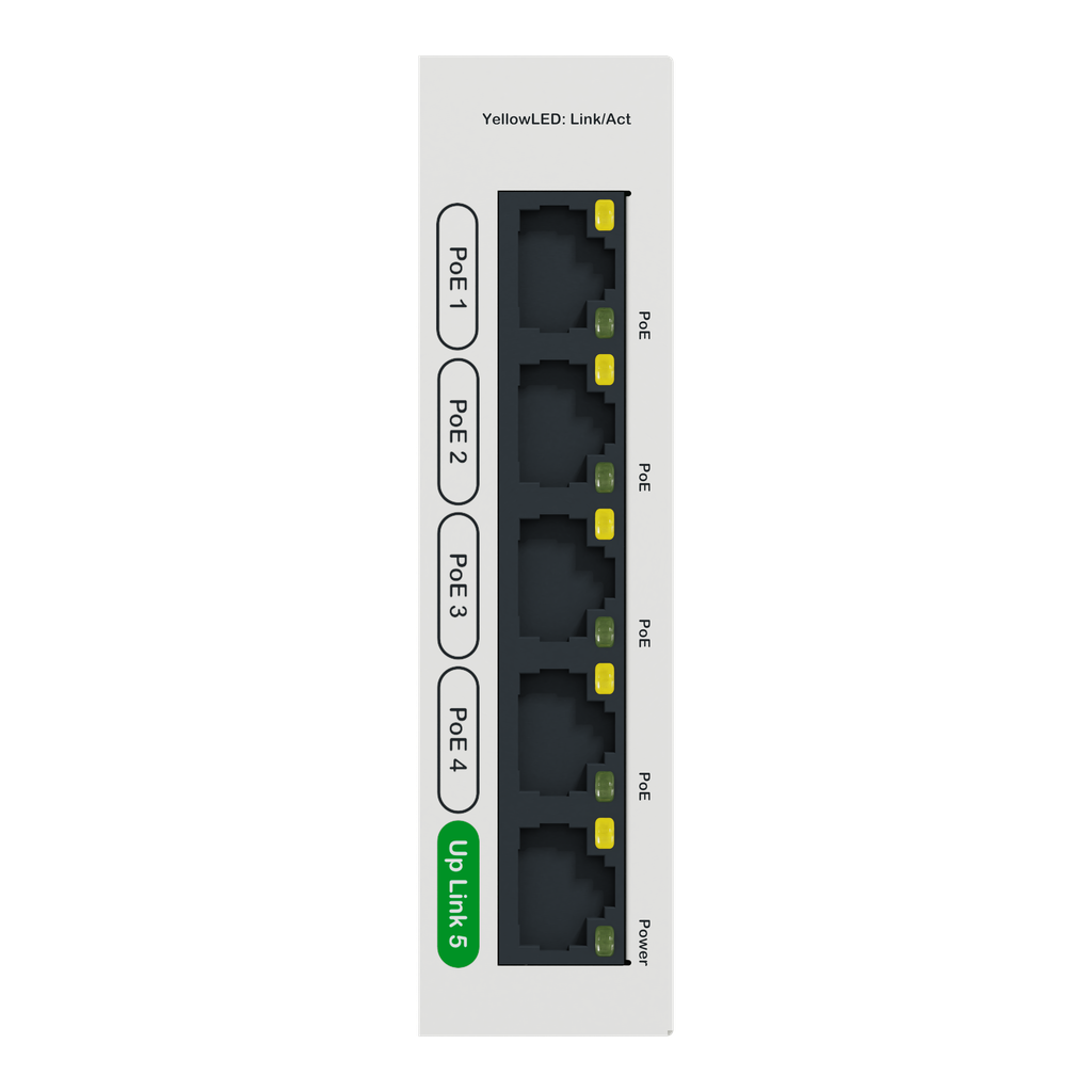 Resi9 Connect - Switch 5 ports - 4 ports 1Gbit PoE 30W max - budget total 57W