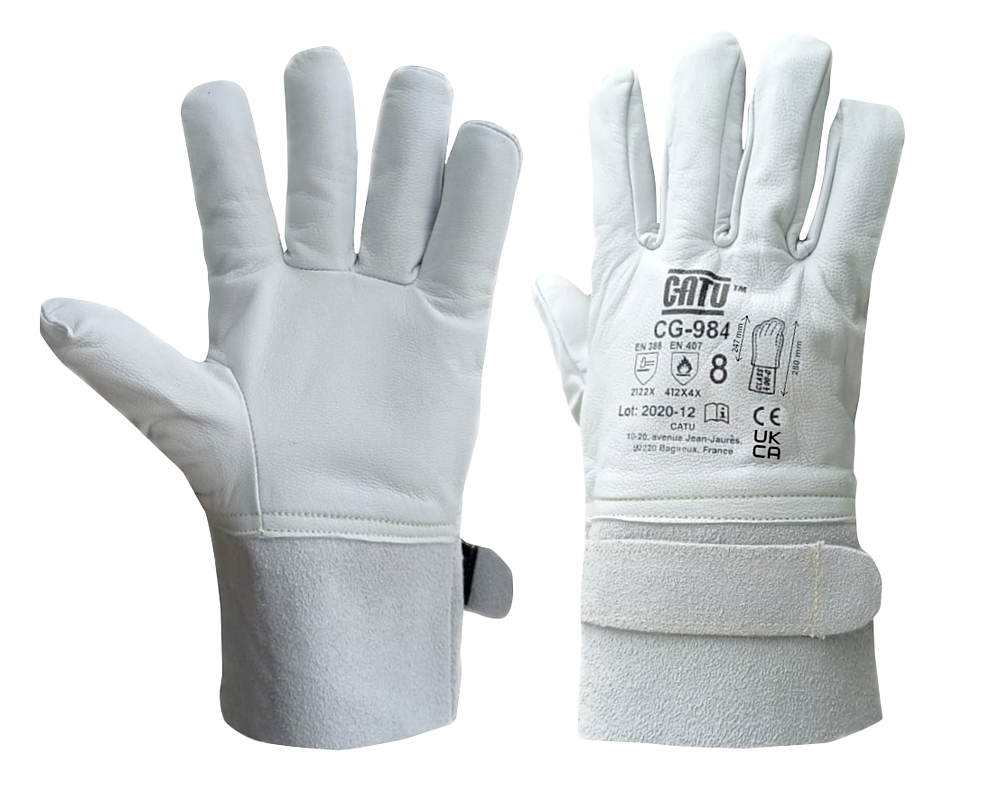 Surgants en cuir pour gants isolants courts, domaine BT taille 7