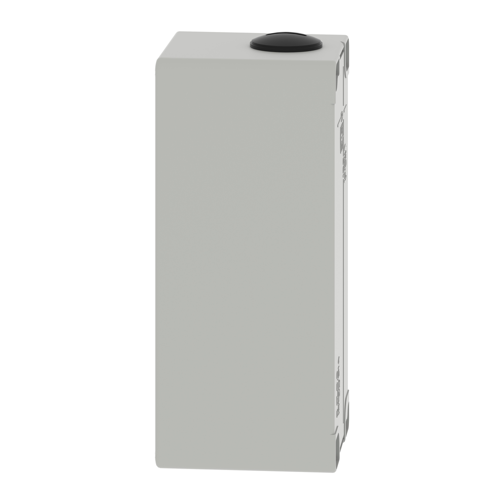 Boite métal vide grise - M25 x2 - non percée - 80x175x77 mm