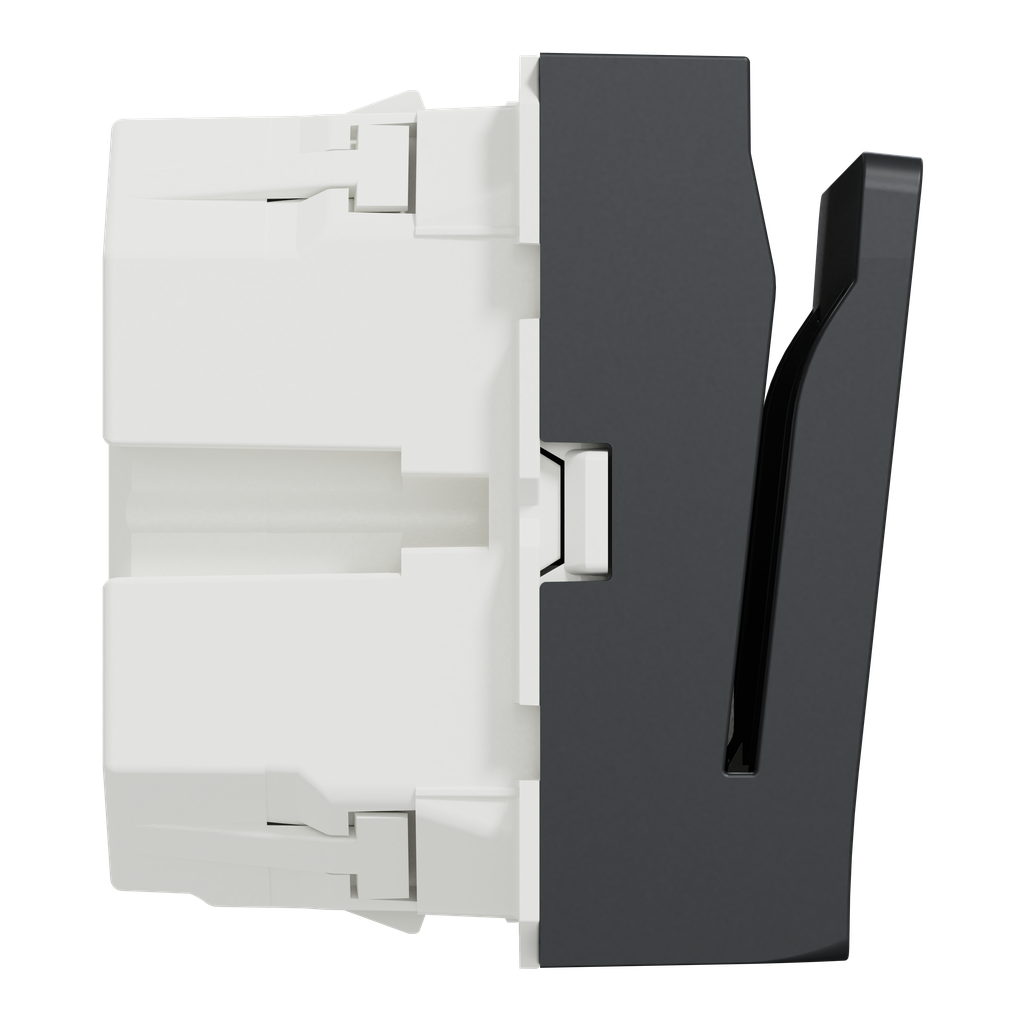 Unica - commande à carte électronique - 2 modules - Anthracite - mécanisme seul