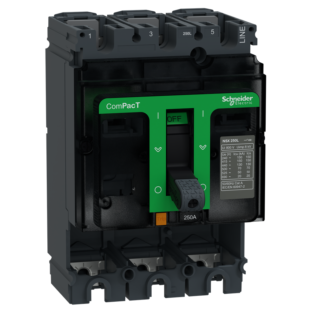 ComPacT NSX100L - Bloc de coupure sans déclencheur - 100A - 3P - 150kA - fixe