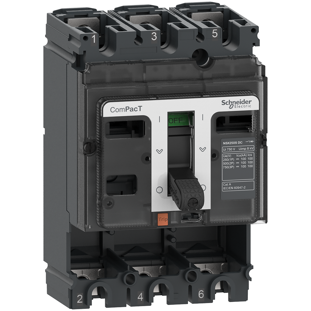 ComPacT NSX160F DC - Bloc de coupure CC sans déclencheur - 160A - 3P - 36kA