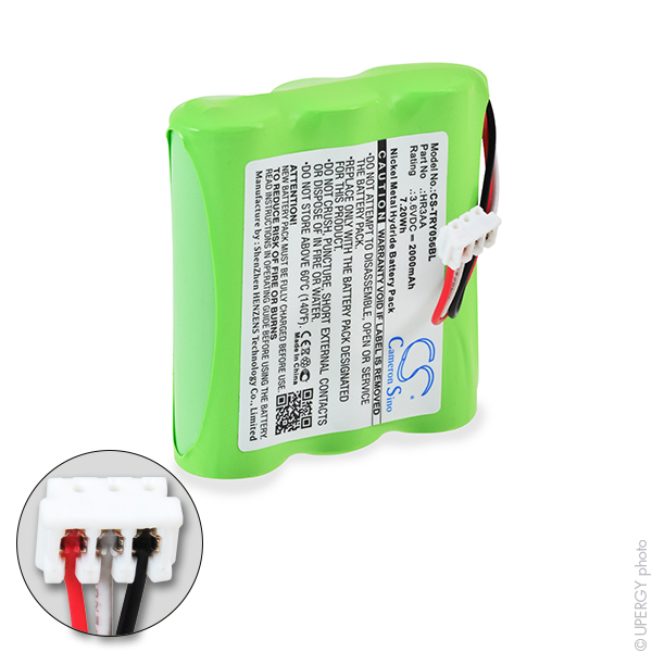Batterie(s) Batterie télécommande de grue pour Tyro TY 55.00.56 3.6V 2000mAh
