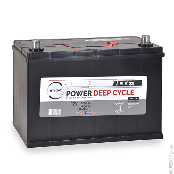Batterie(s) Batterie traction NX Power Deep Cycle 12V 105Ah Auto