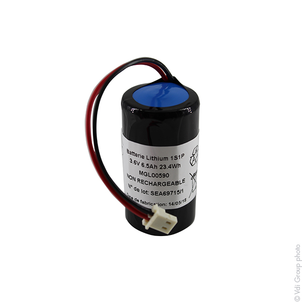 Pack(s) Batterie lithium ER26500M C 3.6V 6.5Ah Molex