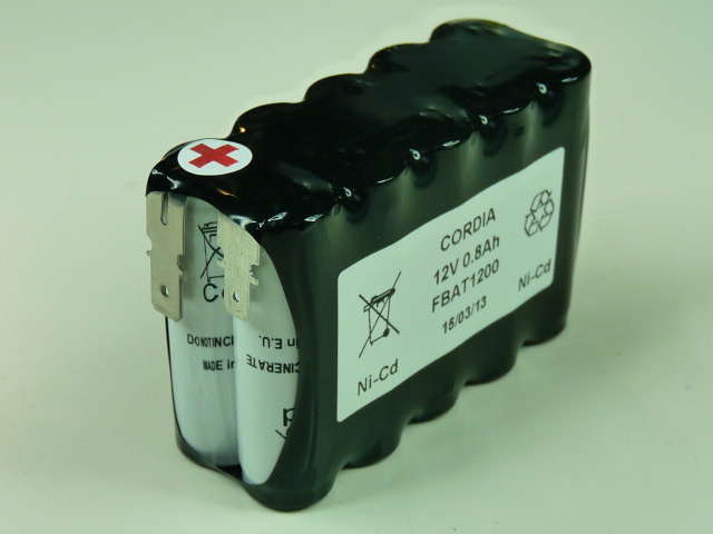 Pack(s) Batterie Nicd FBAT1200 12V 0.8Ah