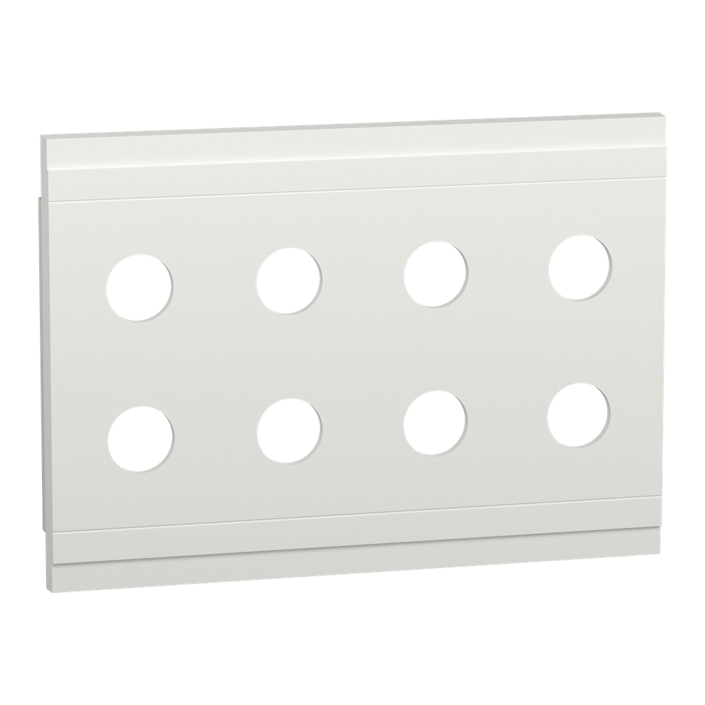 PrismaSeT G - Platine 210 x 150 - 8 trous diamètre 22 mm -IP55 - RAL9003