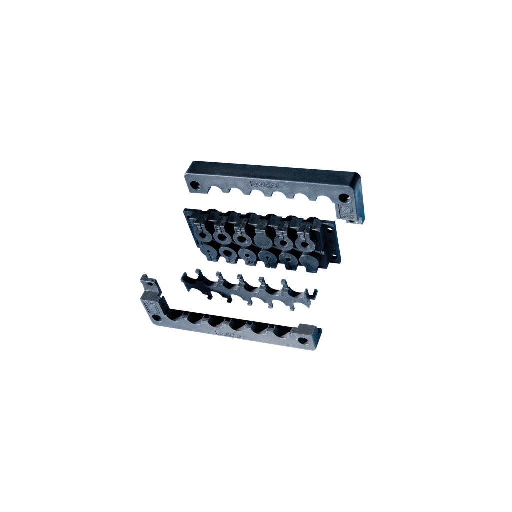PanelSeT - plaque de 4 entrées de câbles - 112x36mm