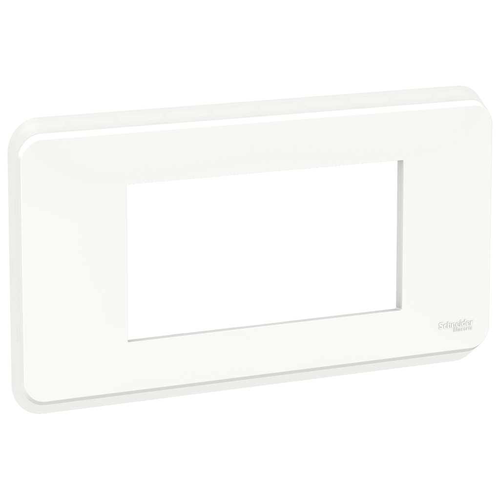 Unica Pro - plaque de finition - Blanc - 4 modules