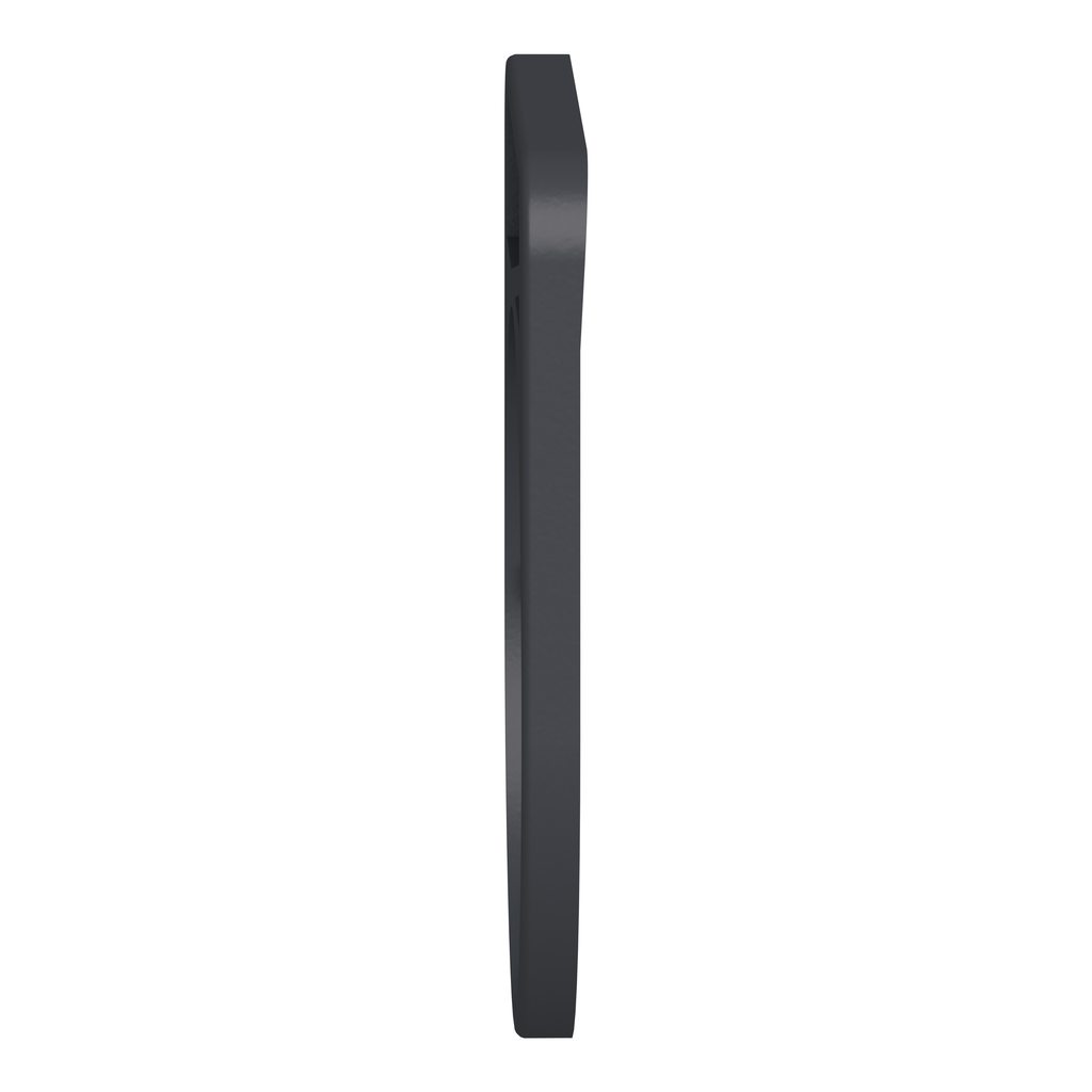 Harmony - porte-étiquette flush - 30x40 - + étiq 8x27 vierge - fond noir/rouge
