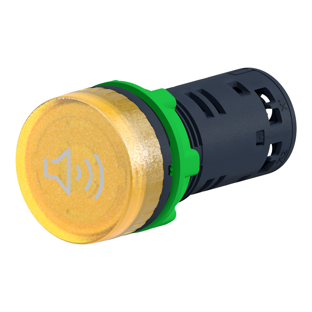 Harmony XB5 - buzzer lumineux - Ø22 - 90dB - orange - 230V - racc bornier