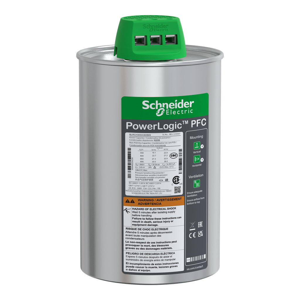 Varplus - Condensateur can hdy 30/3 6kvar 690v